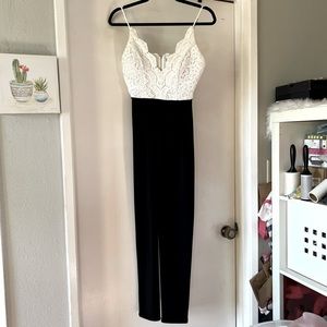 Romper with long pants